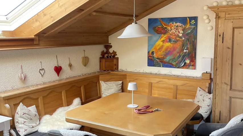Ferienwohnung für 4 Personen, mit Balkon und Pool sowie Sauna, mit Haustier in Bolsterlang