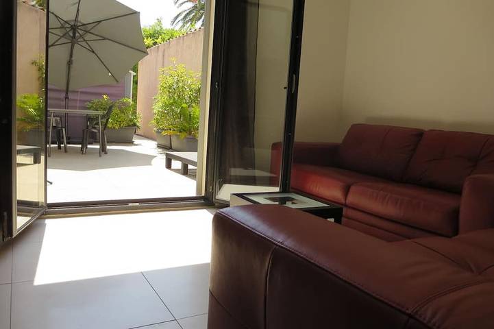 Location de vacances pour 4 personnes, avec jardin et balcon dans Les Lecques