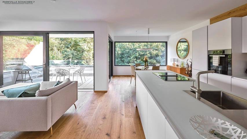 Ferienwohnung für 4 Personen, mit Garten und Ausblick in Bad Schachen