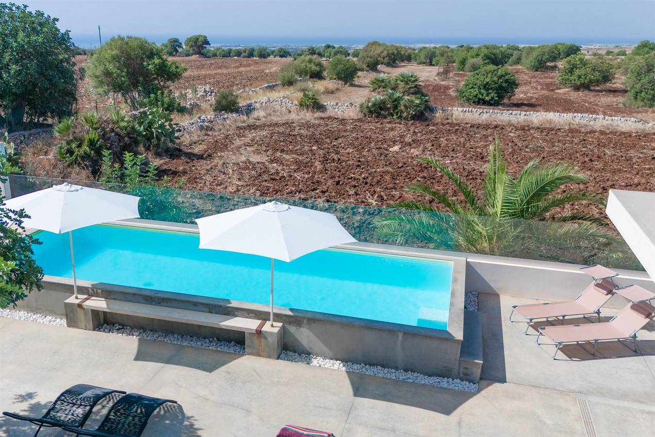Demetra, Villa mit Pool und Meerblick in Ragusa, Ragusa Provinz