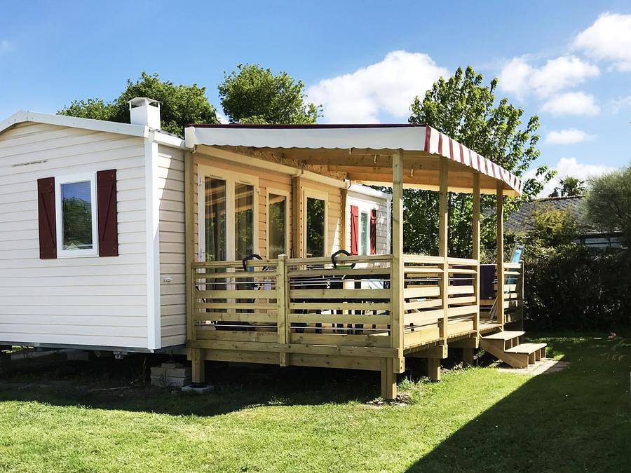 Camping Le Kervastard - Mobilheim 4 personen - Standard - 2 Schlafzimmer in Fouesnant, Côte de Cornouaille