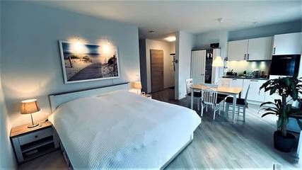 Studio für 2 Personen, mit Balkon/Terrasse, kinderfreundlich in Stadtmitte Rostock