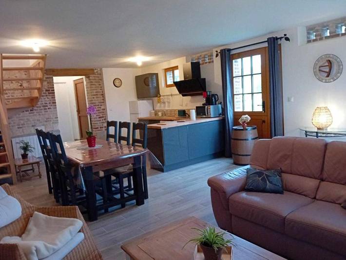 Gîte pour 5 personnes, avec jardin ainsi que vue et terrasse dans Graincourt