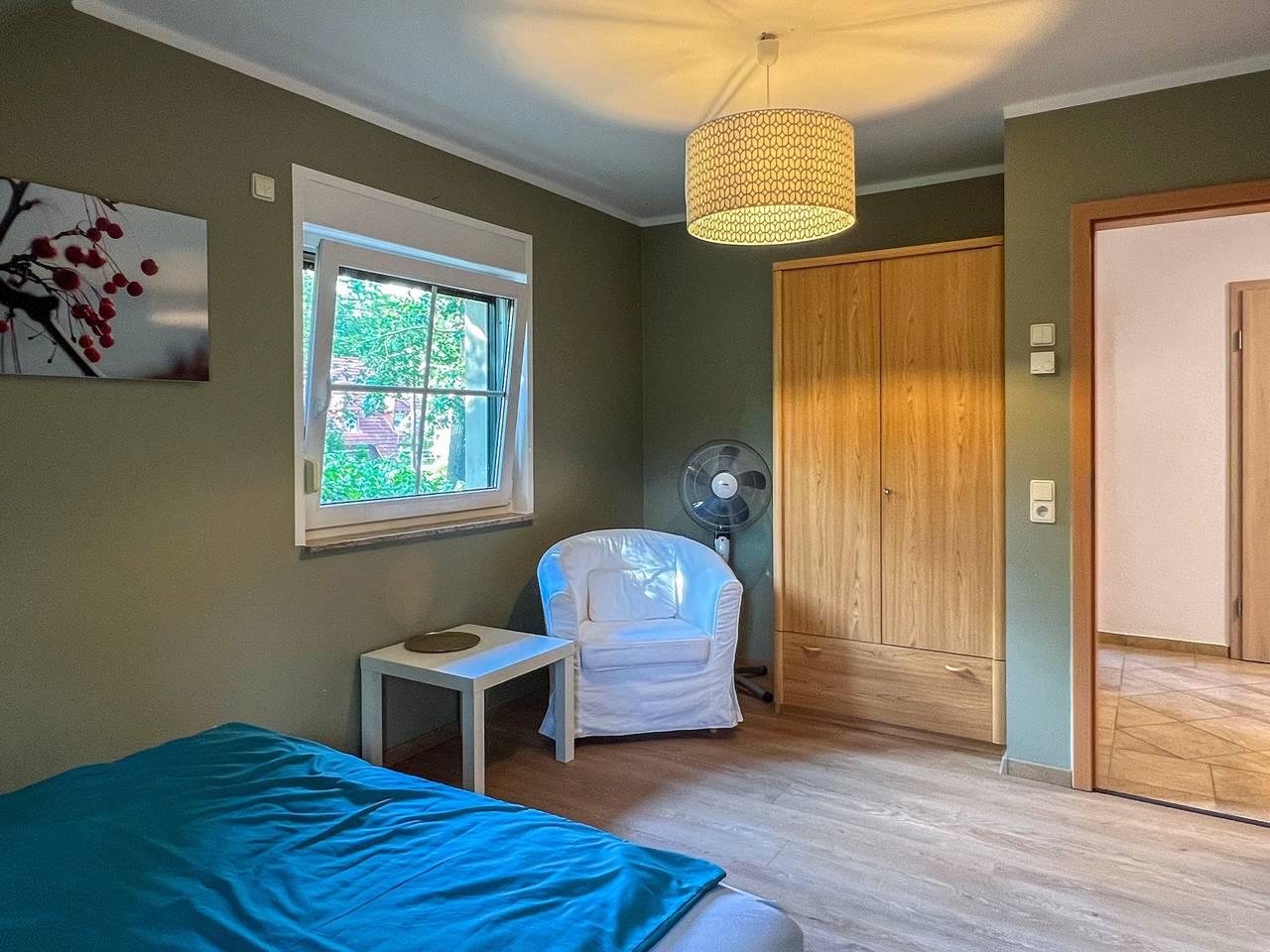 Ganze Wohnung, Ferienwohnung 'Das Haus Stiller Grund' mit Gemeinschaftsgarten, Balkon und Wlan in Eggersdorf, Petershagen/Eggersdorf