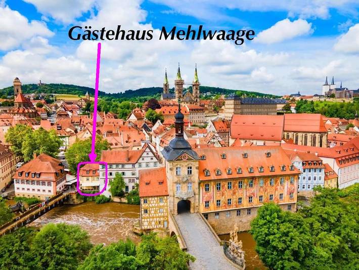 Gîte pour 3 personnes, avec terrasse et vue, adapté aux familles à Bamberg - 4