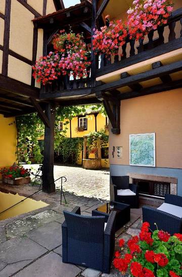 Hôtel pour 4 personnes, avec sauna ainsi que jardin et terrasse à Kientzheim