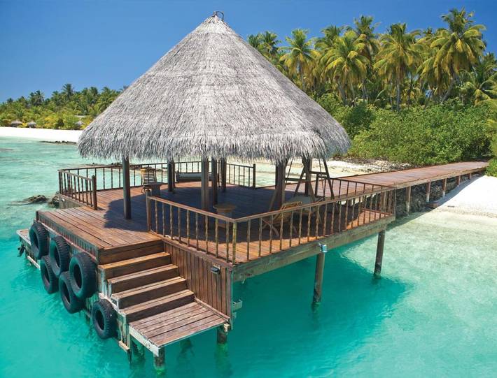 Station pour 2 personnes, avec terrasse ainsi que vue et piscine dans Maldives - 4