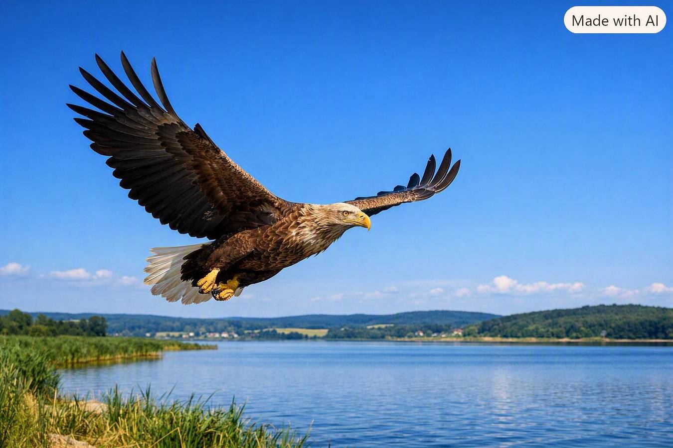 Ganze Wohnung, „Ferienwohnung Seeadler“ – Balkon mit Blick auf das Achterwasserser in Dewichow, Mellenthin