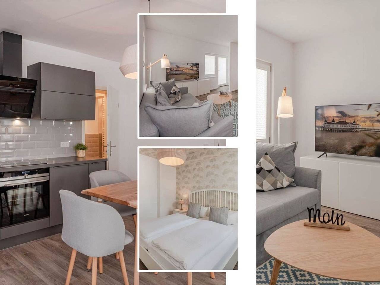 Ganze Ferienwohnung, Ferienwohnung Malmö 2 - Moderne Ferienwohnung in Ahlbeck mit Balkon, nur 150 m zum Strand in Drei Kaiserbäder, Heringsdorf