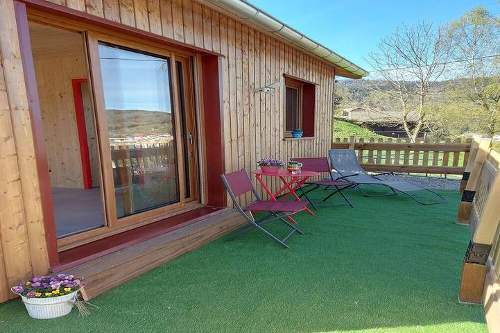 Chalet pour 2 personnes, avec terrasse