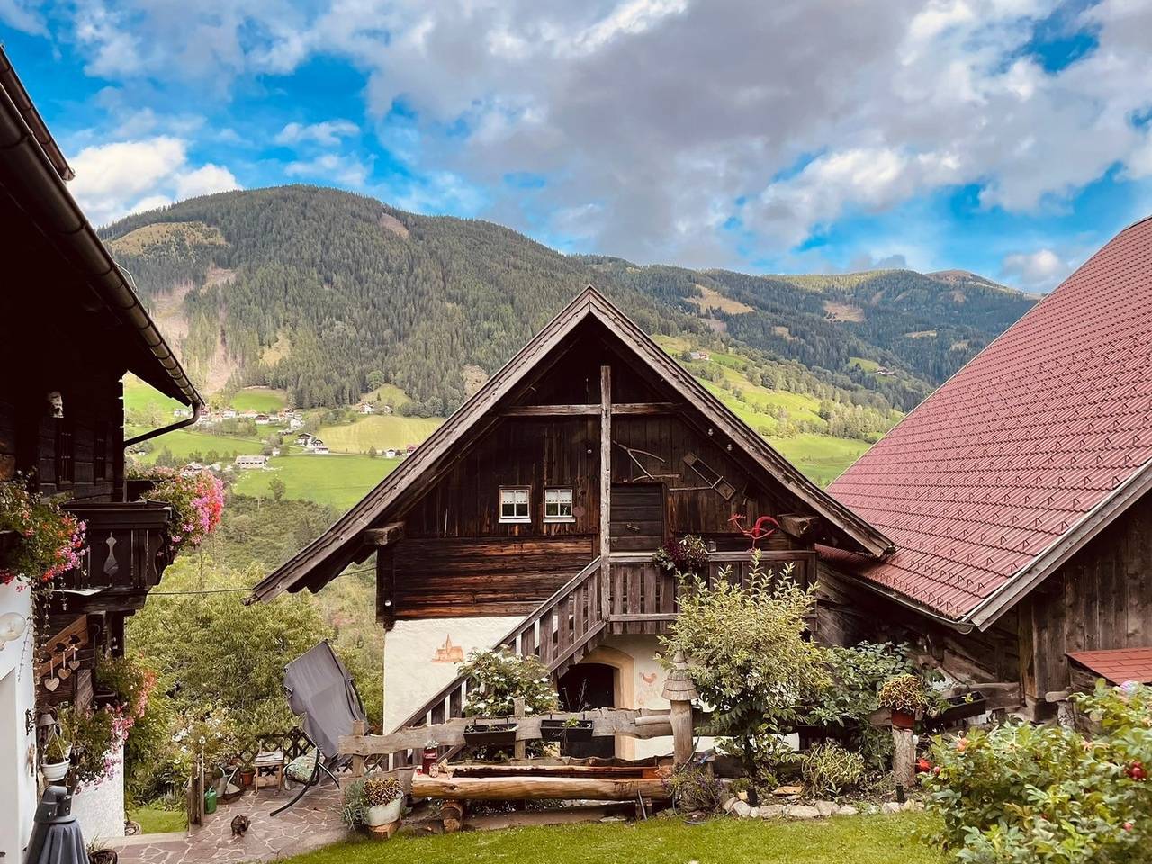 Ganze Ferienwohnung, Romantisches Bauernhaus Höhe für 6+1 Erw. + 2 Kinder in Krems in Kärnten, Lieser-Maltatal