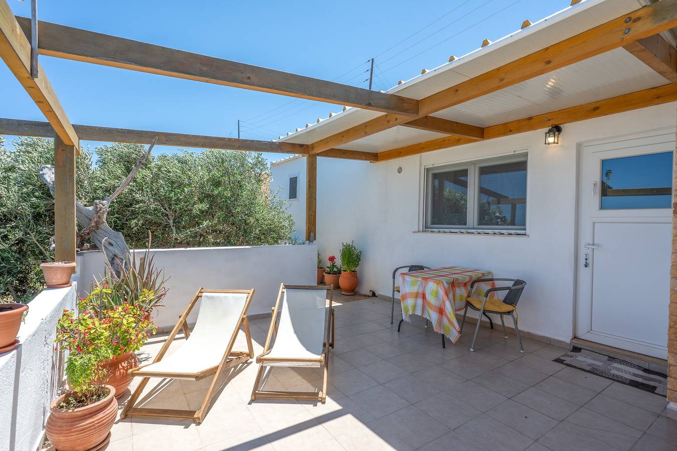 Ökologisches Ferienhaus 'Lydia Guest House - Sea' mit Meerblick, privater Terrasse und Wlan in Vai Strand, Lasithi