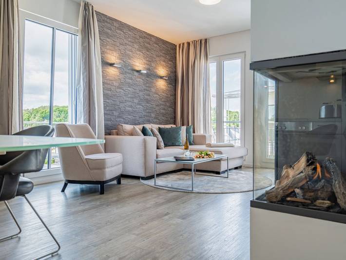 Ferienwohnung für 2 Personen, mit Balkon und Sauna in Ahlbeck