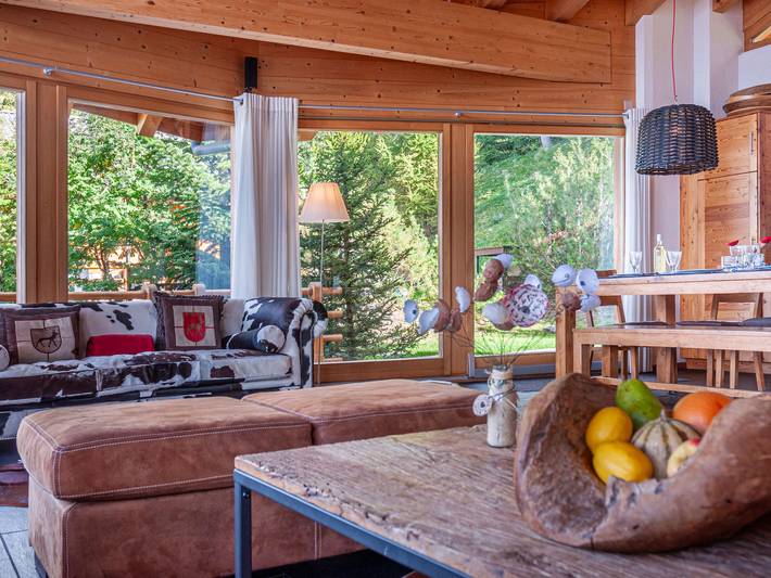Ferienhaus für 8 Personen, mit Balkon und Terrasse sowie Garten und Sauna im Wallis - 4