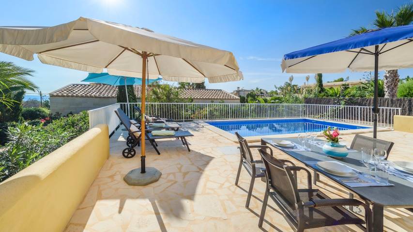 Ferienhaus Casa Folara mit Meerblick, Pool, Wlan, Terrasse und Garten in Cala Llombards, Santanyí