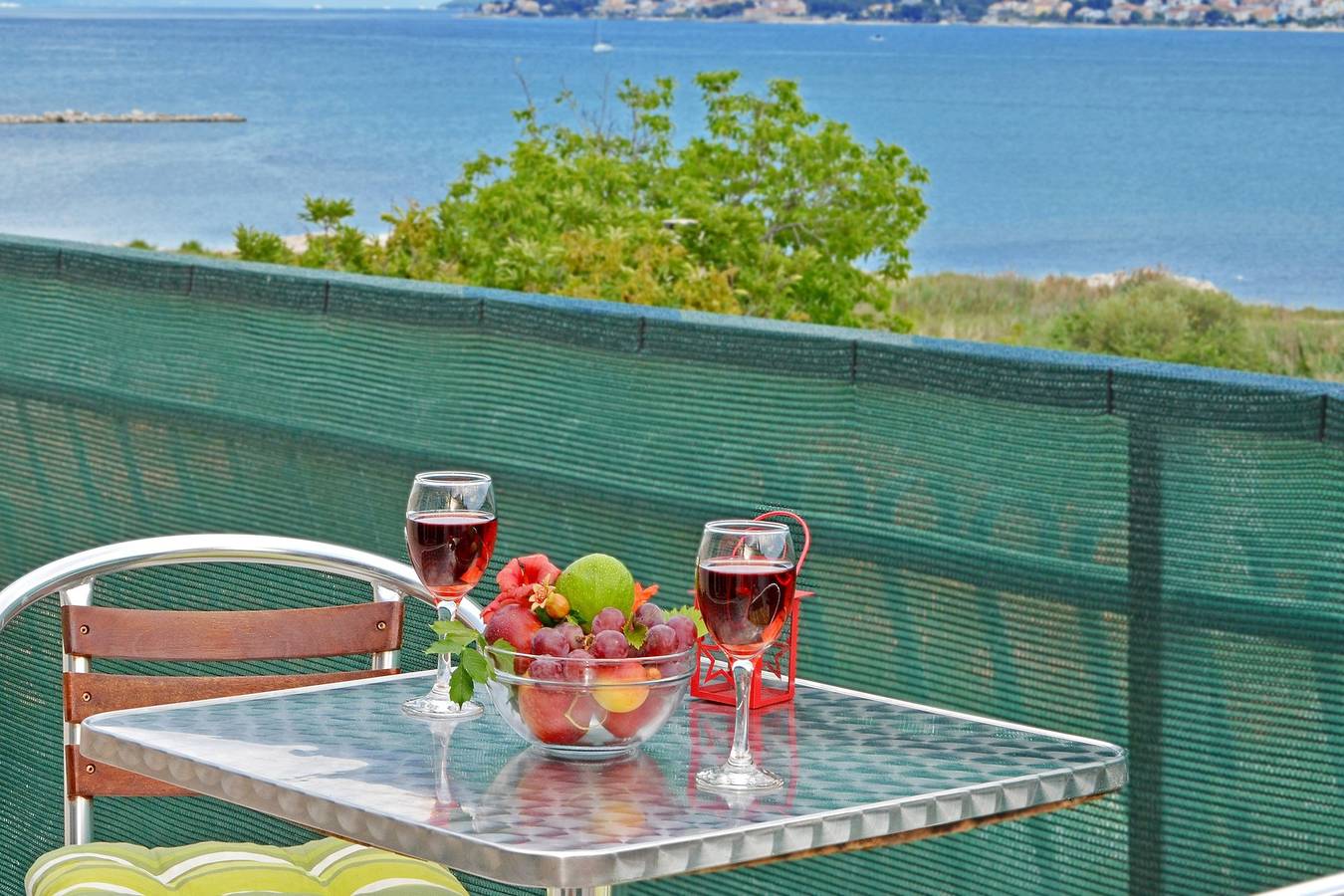 Apartamento entero, Apartamento de una habitación con balcón y vista al mar Trogir A-24168-a in Trogir, Condado de Split-Dalmacia