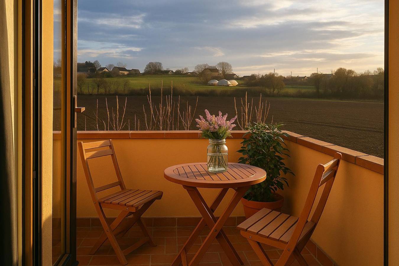 Ganze Wohnung, Apartment 'Blue' mit privater Terrasse, Gemeinschaftsgarten und Wlan in Bad Krozingen, Südschwarzwald