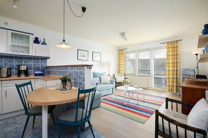 Ferienwohnung für 2 Personen, mit Balkon und Sauna, kinderfreundlich am Schönberger Strand