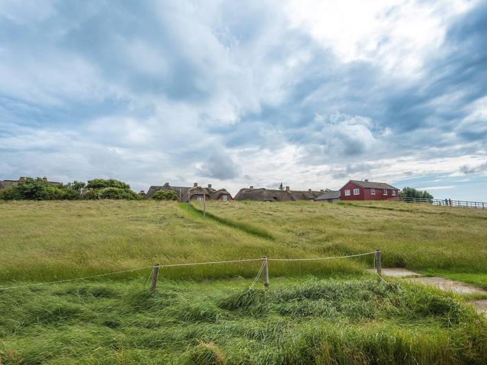 Ferienhaus Petersen mit Meerblick, Gemeinschaftsterrasse und Wlan in Oland, Langeneß