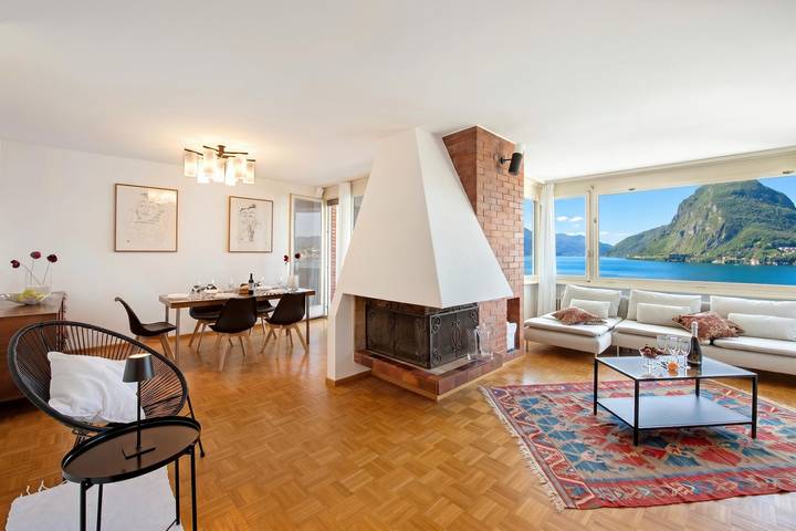 Appartement entier, Casa Serenella Splendid Lake view in Lugano, Lac de Lugano