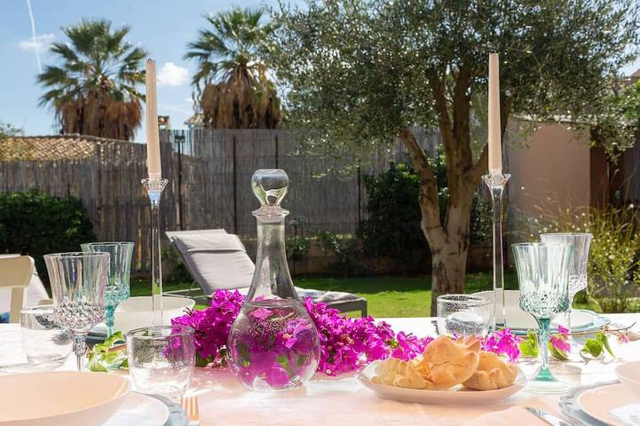 Villa for 5 people, with Terrace and Yard in Simius