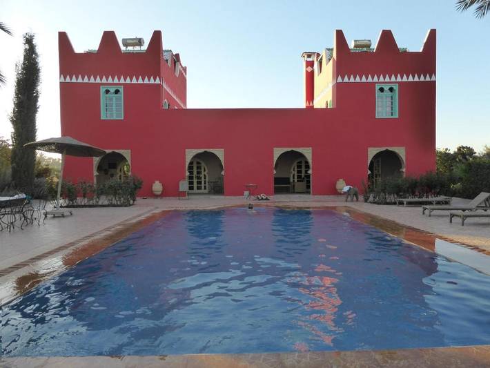 Villa pour 8 personnes, avec jardin ainsi que vue et piscine, animaux acceptés au Maroc