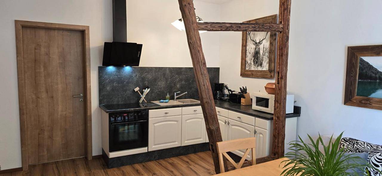 Ganze Wohnung, Gästehaus Hirschstein - Hochwertige Ferienwohnung in sehr ruhiger Lage direkt am Fluss Göltzsch in Reichenbach, Chemnitz und Umgebung