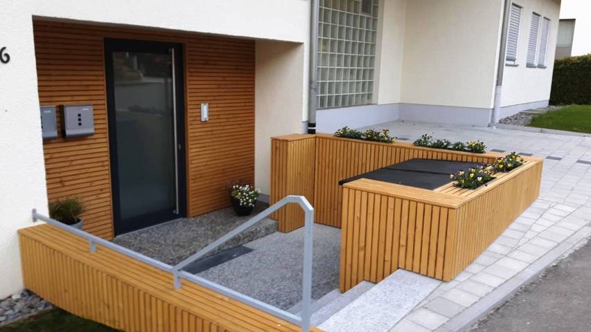 Ferienwohnung für 4 Personen, mit Terrasse und Garten sowie Ausblick