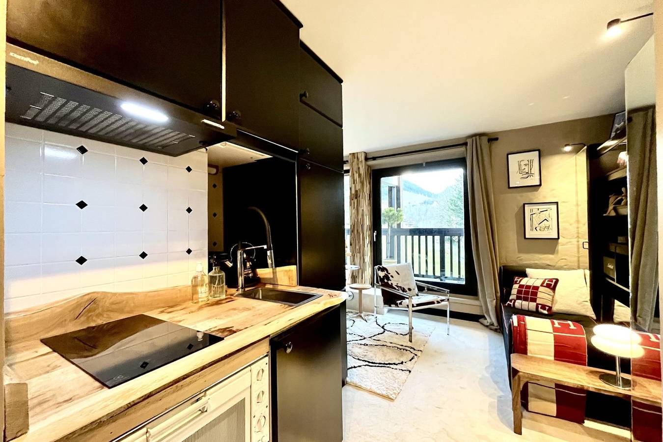 Studio entier, Appartement lumineux avec balcon et piscine in Megève, Pays du Mont-Blanc