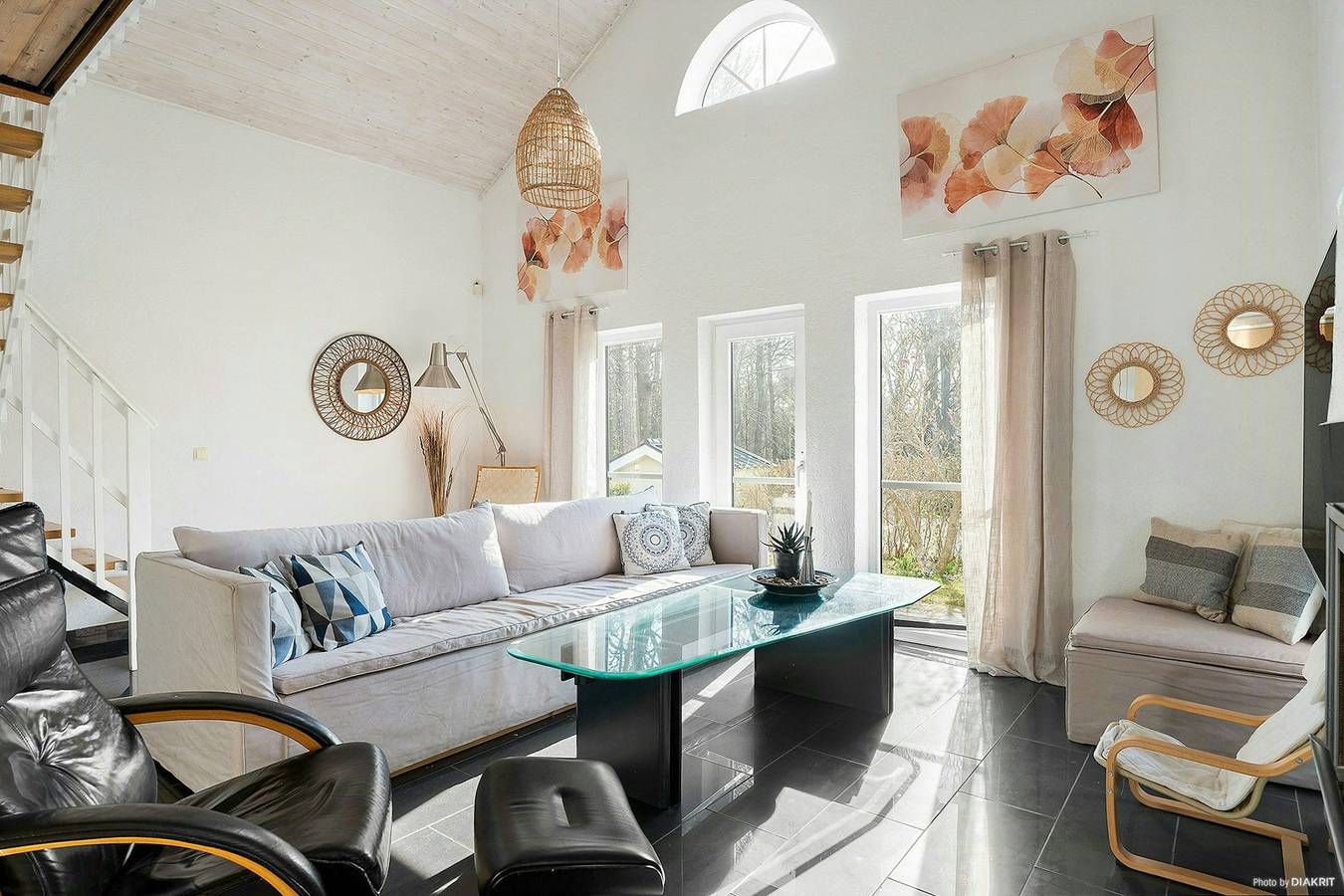 Semesterhus vid stranden i Kyhlstrand in Österlen