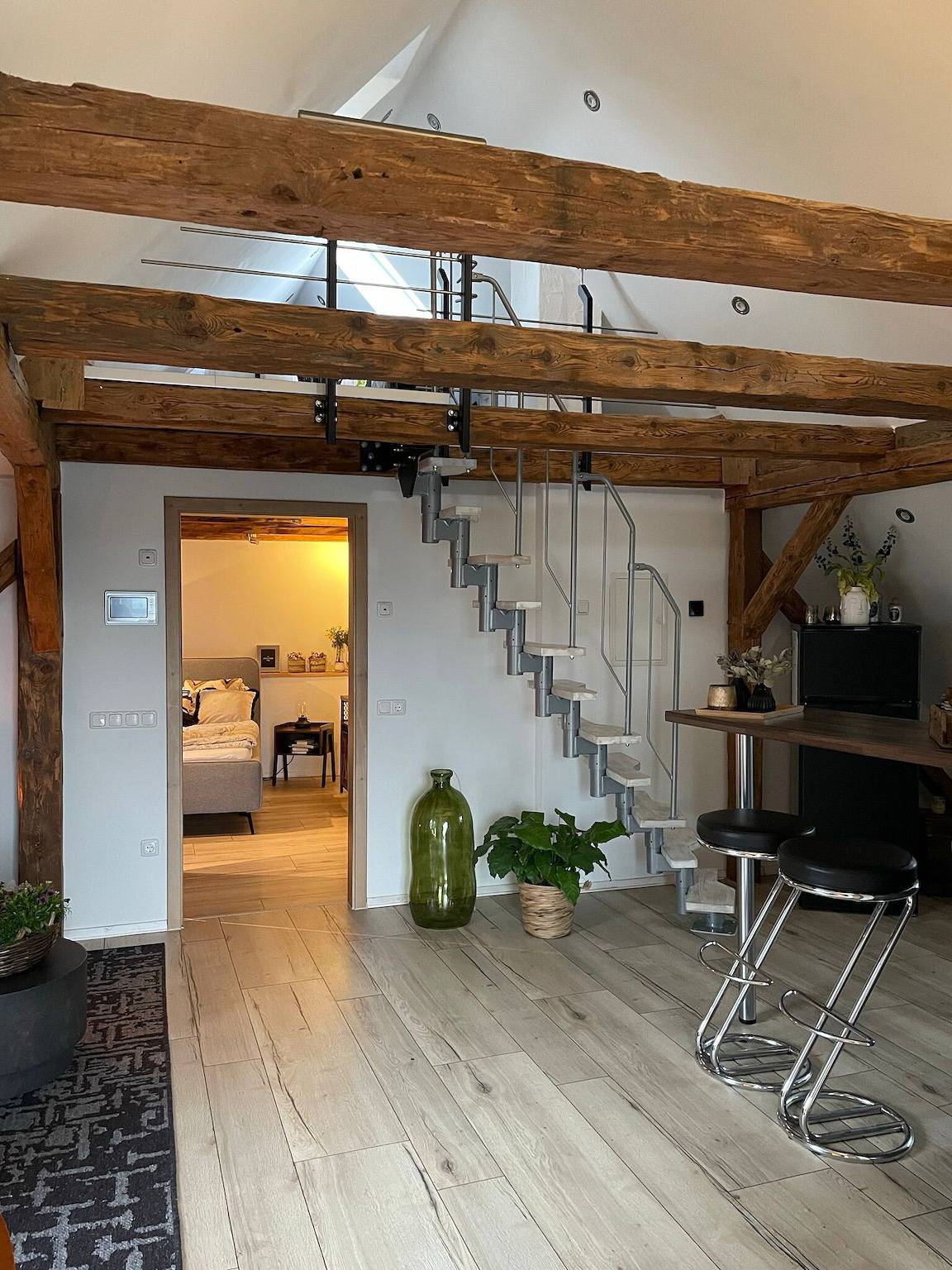 Ganze Wohnung, Apartment 'Rosenzauber Loft' mit privatem Garten, Balkon und Wlan in Weißenstadt, Landkreis Wunsiedel im Fichtelgebirge