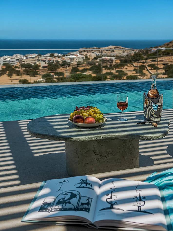 Location de vacances pour 4 personnes, avec vue sur l’océan et terrasse dans Karpathos
