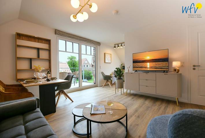 Ferienwohnung für 4 Personen, mit Balkon und Sauna auf Langeoog