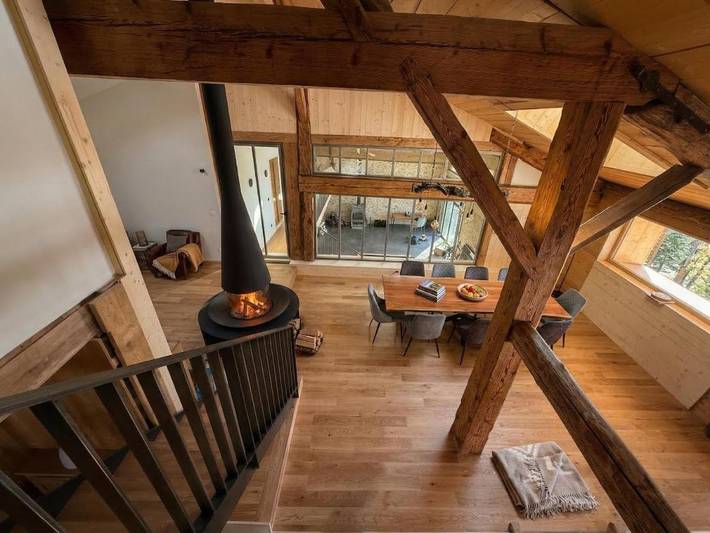 Gîte pour 15 personnes, avec vue ainsi que jardin et sauna dans Champ-Laurent