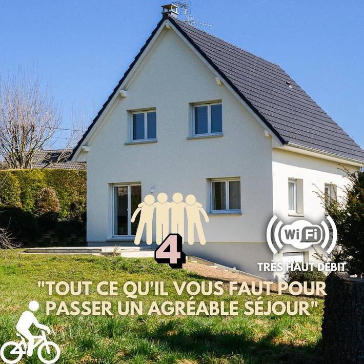 Location de vacances pour 6 personnes, avec jardin ainsi que vue et terrasse à Habsheim - 2