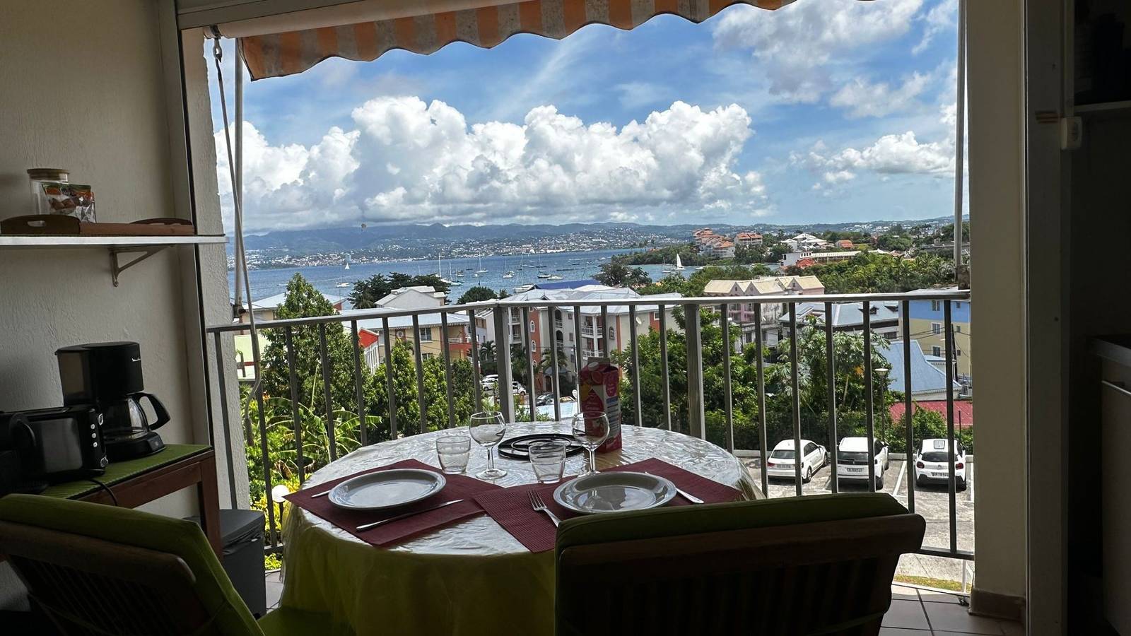 Appartement entier, T1 superbe vue mer in Anse Mitan, Les Trois-Îlets