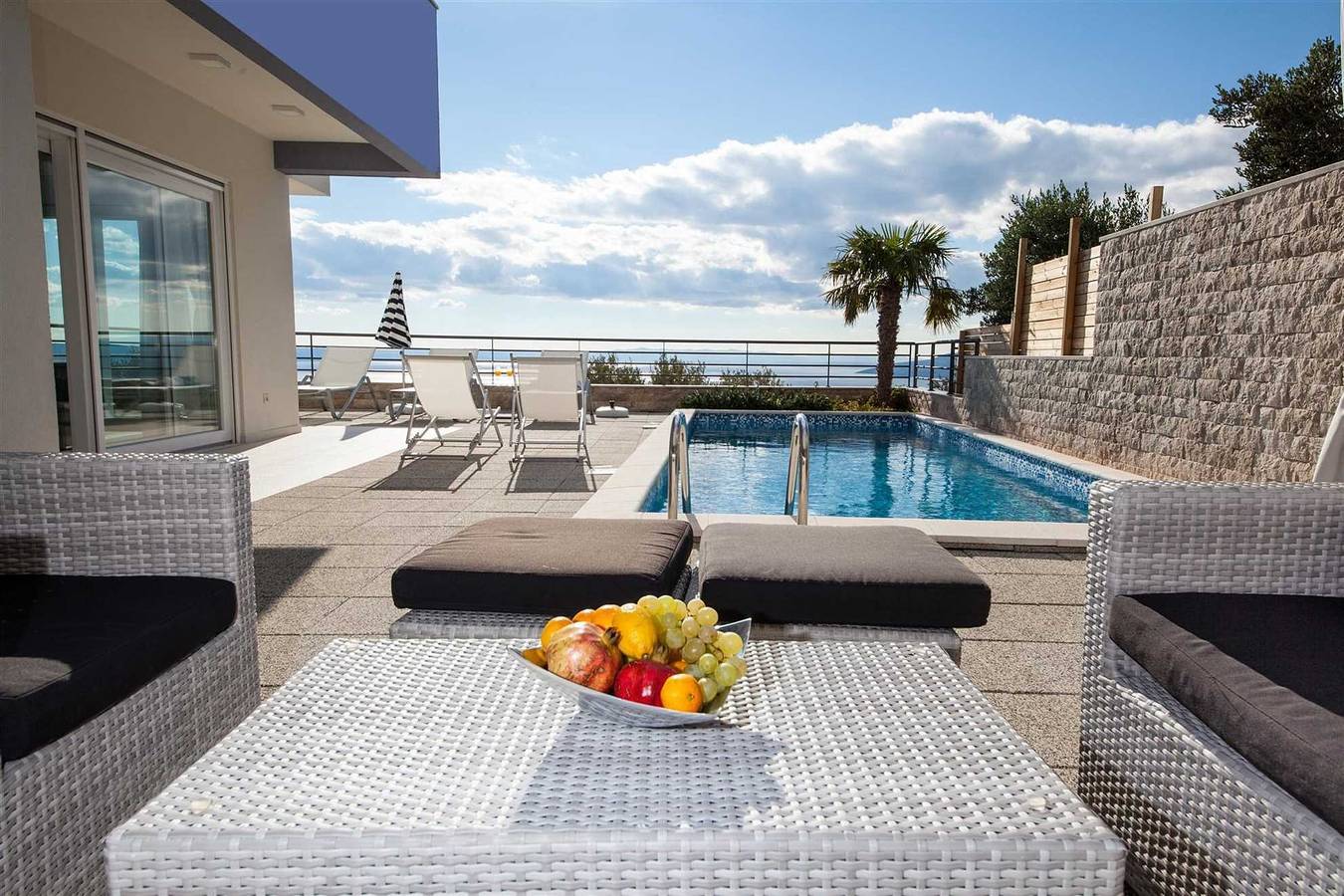 Luxusvilla Blue Silk mit beheiztem Pool in Veliko Brdo, Makarska