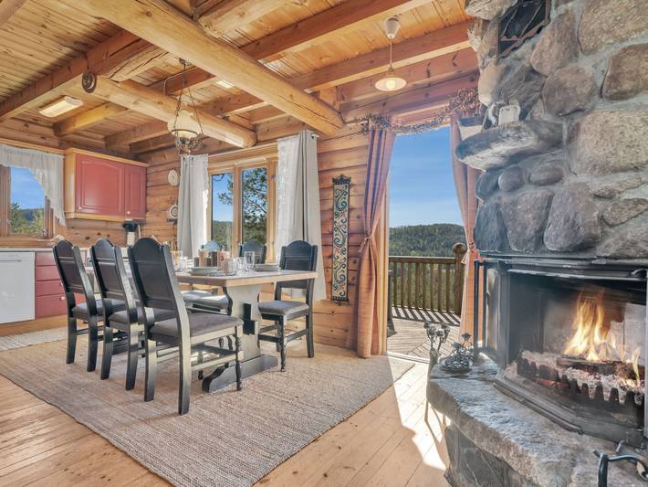 Ferienhaus für 10 Personen, mit Balkon und Garten sowie Seeblick in Åseral - 2