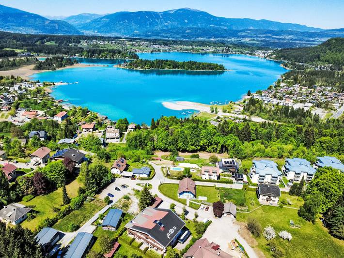 Ferienwohnung für 4 Personen, mit Balkon und Garten sowie Sauna am Faaker See