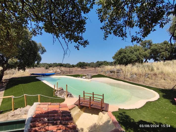 Chalet para 6 personas, con vistas y vistas al lago además de jardín y piscina en Sierra de Montánchez - 3