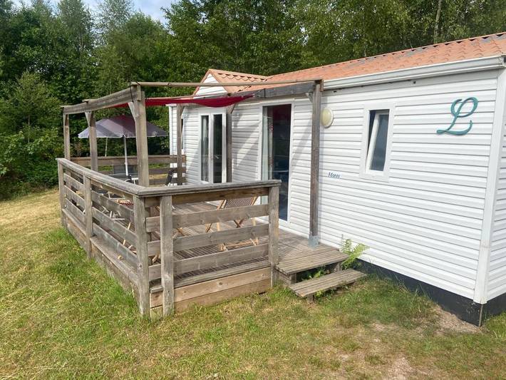 Camping pour 4 personnes, avec Terrasse ainsi que Jardin et Vue