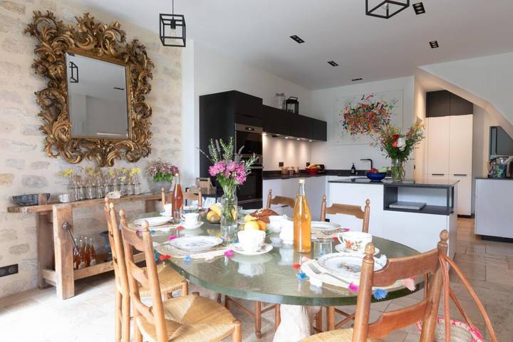 Location de vacances pour 10 personnes, avec vue sur le lac ainsi que jardin et vue à La Roche-Guyon - 3