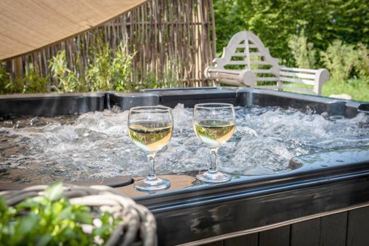 Gîte pour 2 personnes, avec jardin et piscine ainsi que vue et sauna, animaux acceptés à Verviers