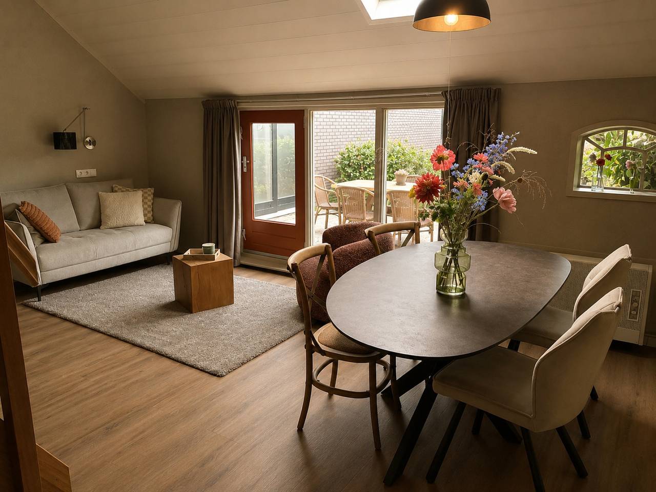 Appartement voor 4 personen aan de achterzijde van een sfeervolle boerderij in Havelte in Regio Zwolle