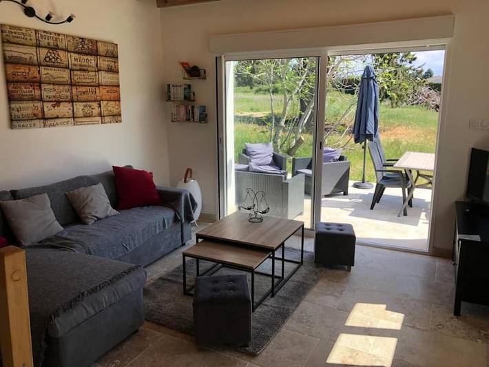 Ferienhaus für 5 Personen, mit Terrasse und Garten sowie Ausblick