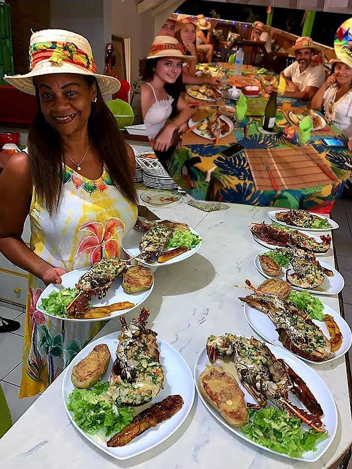 3 Chambres d'hôtes avec petits déjeuners et dîners inc - Chambre Balisier avec salle de bain privative in Cocoyer, Le Gosier