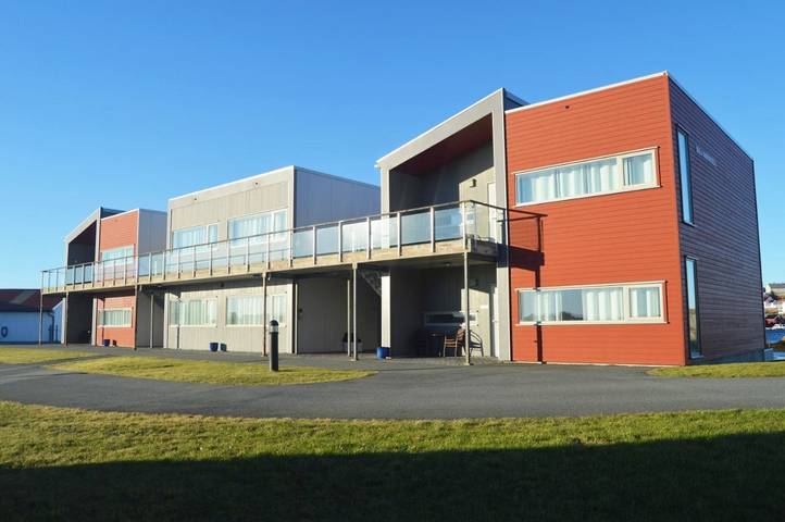Hotel für 4 Personen, mit Terrasse und Garten sowie Ausblick in Frøya