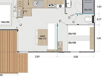 Glamping voor 4 Personen in Calvi, Haute-Corse, Afbeelding 4