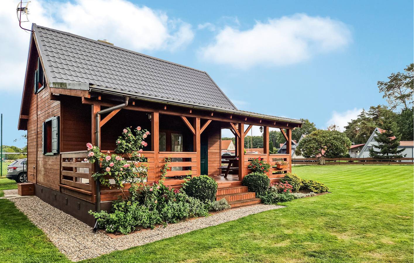 Dom dla 6 osób z taras in Zalew Szczeciński