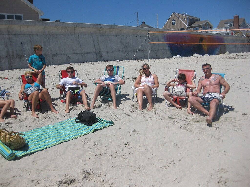 Gehen Sie zum wunderschönen Sunrise Beach in Marshfield, Massachusetts